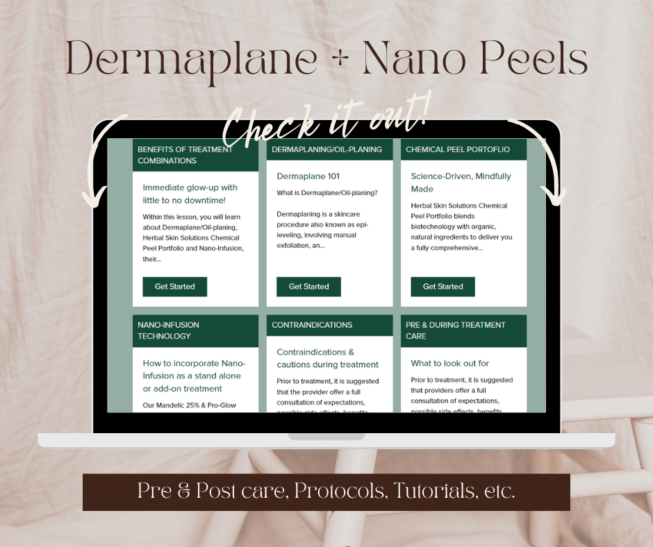 Dermaplane + Nano-Peel Virtual Training